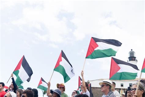 Premium Photo | Protesters are seen holding the palestinian flag during a peaceful protest