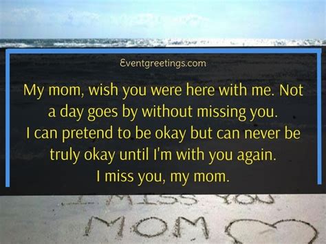 25 Heartfelt Miss You Mom Quotes And Sayings – Events Greetings