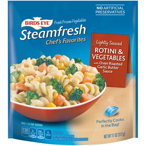 Birds Eye Steamfresh Chef's Favorites Sauced Rigatoni & Vegetables with ...