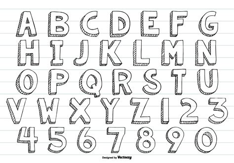 Zt080 Doodle Alphabet Doodle Art Letters Doodle Art