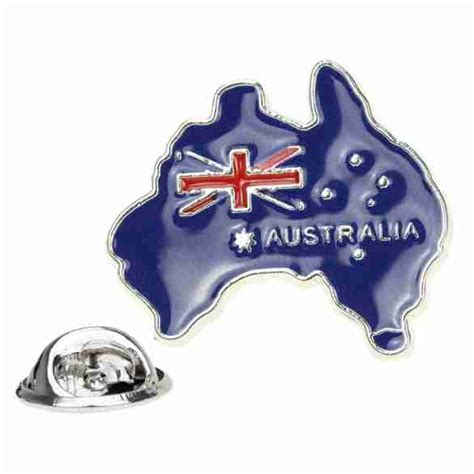 Australian Flag | Map Enamel Pin - Distinct Pins