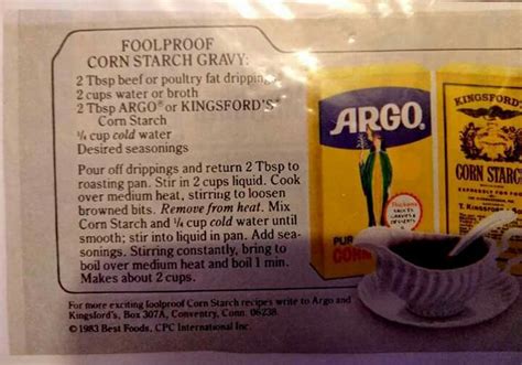 Cornstarch Gravy | Cornstarch gravy, Cook off, Gravy