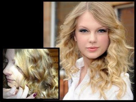 Taylor Swift Curly Hair Tutorial - Natural Looking Waves - YouTube