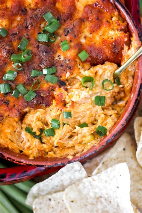 Oven Baked Buffalo Chicken Dip - The Seasoned Skillet