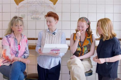 The cast of Cuckoo head to their local chip shop