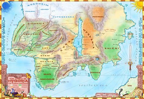 Pin by Allen Nance on Maps | Map, Fantasy map, Conan the barbarian