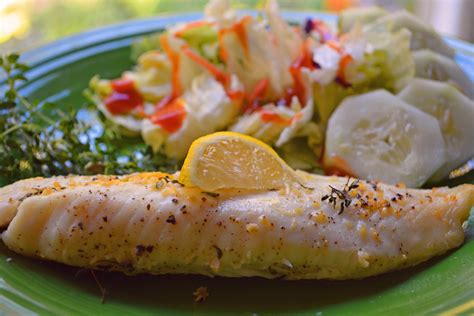 White Fish Recipe Baked With Lemon Thyme and Garlic