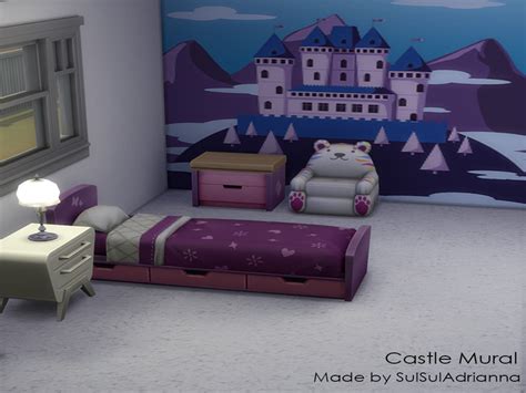 The Sims Resource - Castle Wall Mural