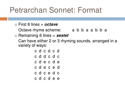 How to write a Petrarchan sonnet poem – Lizbeth's Class Portal