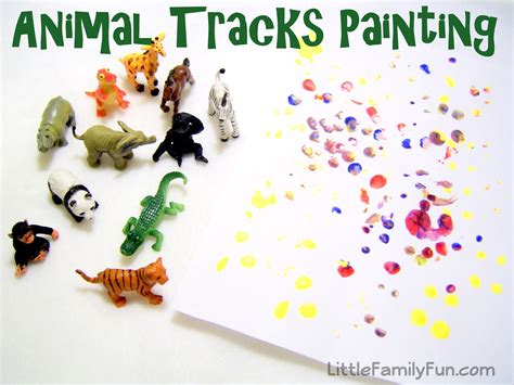 Little Family Fun: Colored Animal Tracks