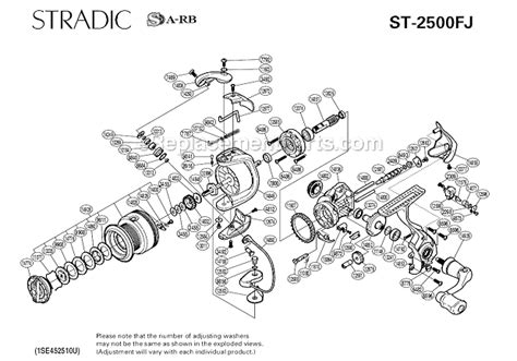 Shimano Stradic Spinning Reel | ST-2500FJ | eReplacementParts.com