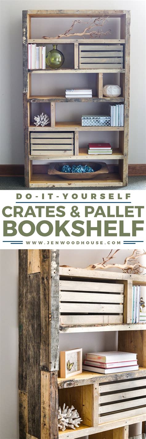 DIY Rustic Pallet Bookshelf