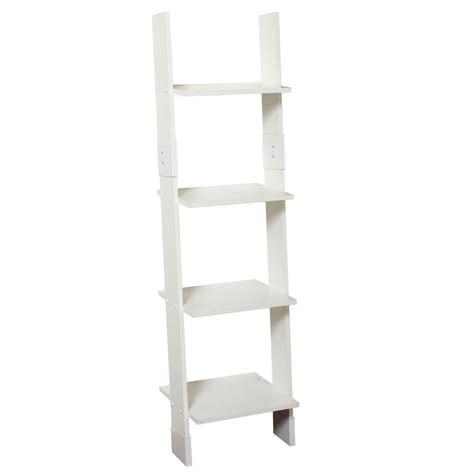 Which Is The Best White Leaning Ladder Shelf 4D - Home Tech