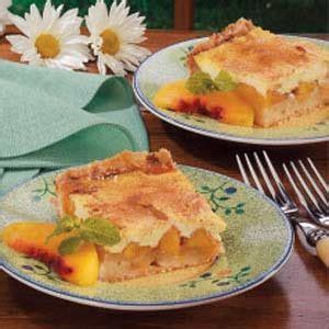 Sour Cream Peach Kuchen Recipe | Taste of Home