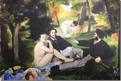 Toile N°11 Le déjeuner sur l'herbe Edouard Manet | L'art de la Peinture étape par étape