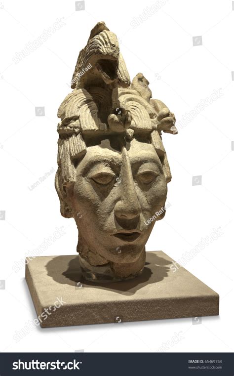 King Pakal Bust Original Sculpture Depicting The Ancient Mayan King ...