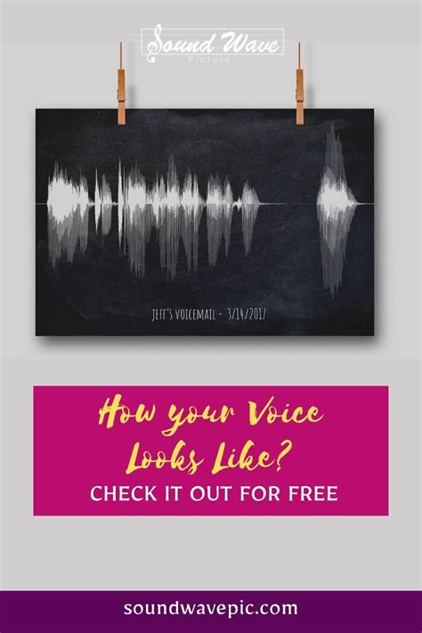 How your voice looks like? Check it out for free | Soundwave art, Wave art, Sound wave picture