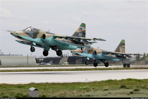 25 BLUE AZERBAIJAN AIR FORCE Sukhoi Su-25 Frogfoot Photo by MILSPOT | ID 1446526 | Planespotters.net