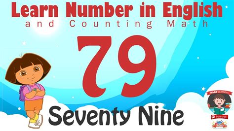 Learn Number Seventy Nine 79 in English & Counting Math - YouTube