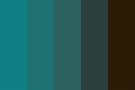 Teal to Brown Color Palette