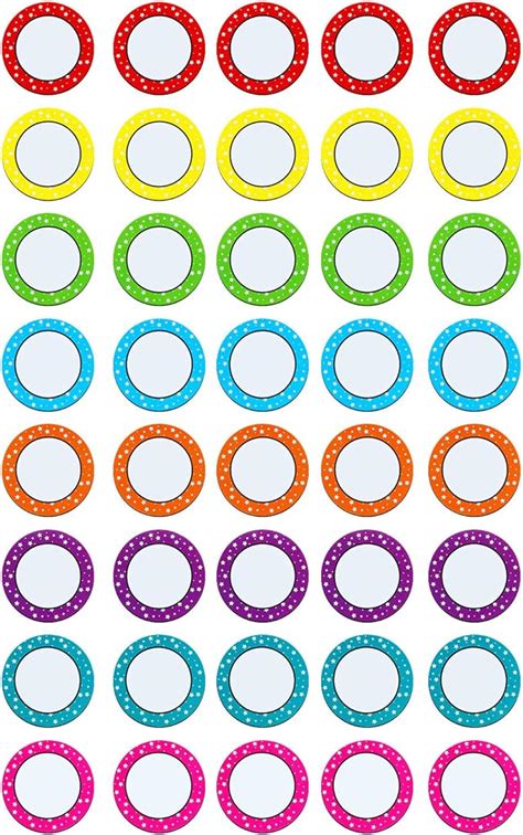 Amazon.com: 40 Pieces 2 Inch Numbers Magnetic Accents Round Whiteboard Magnets Colorful Fridge ...
