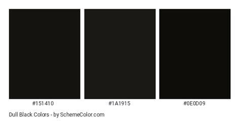 Dull Black Color Scheme » Black » SchemeColor.com