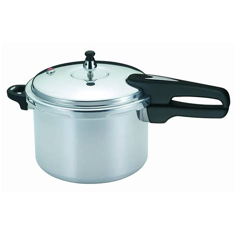 Mirro 6-Quart Pressure Cooker Silver/Black - Walmart.com - Walmart.com