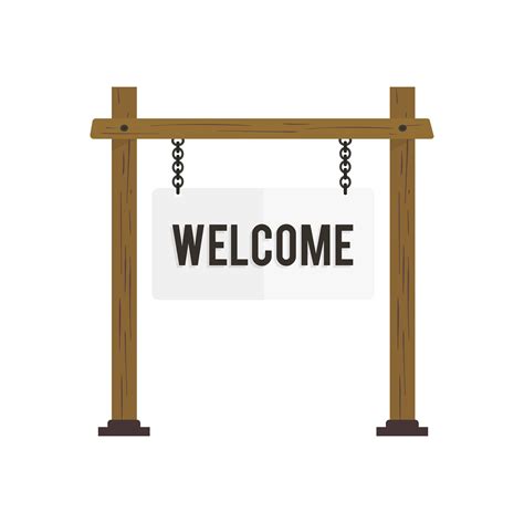 Illustration of welcome sign vector - Download Free Vectors, Clipart ...