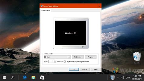 Windows 10: How to Set a Screen Saver and Change Screen Saver Settings - WinBuzzer