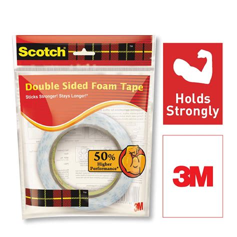 3M Scotch Double Sided Foam Tape (length 3m , width 24mm ...