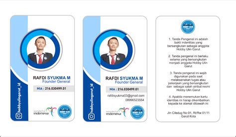 Download Desain ID Card Pegawai Keren Format CoreDraw X7 | FREE Download - Vector Desain