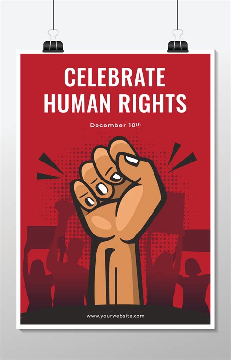 Celebrating Human Rights Poster 4581946 Vector Art at Vecteezy