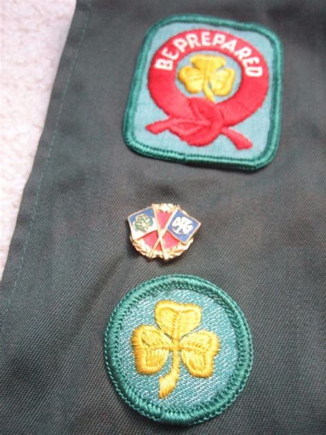 Vintage Girl Scout Sash w/ Badges Pin & Patches 1950's - 60's ...