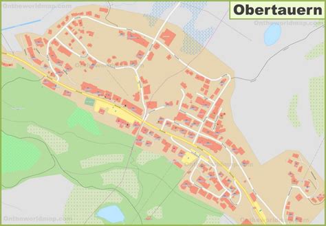 Detailed map of Obertauern - Ontheworldmap.com