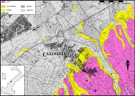 Geological map of Cerveteri area (Rome, central Italy). | Download Scientific Diagram