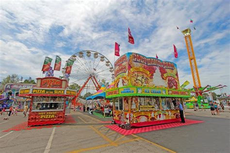 Rides on the Midway at the Indiana State Fair Editorial Photography ...