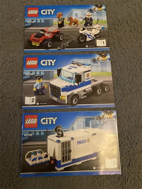 LEGO CITY POLICE: Mobile Command Center (60139) INSTRUCTIONS ONLY Book 1,2,3 £6.50 - PicClick UK