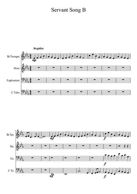 Servant Song sheet music download free in PDF or MIDI