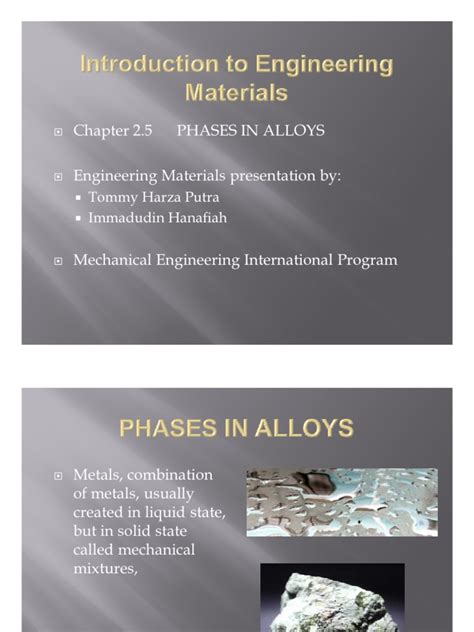 Intermediate Phases | Solution | Alloy