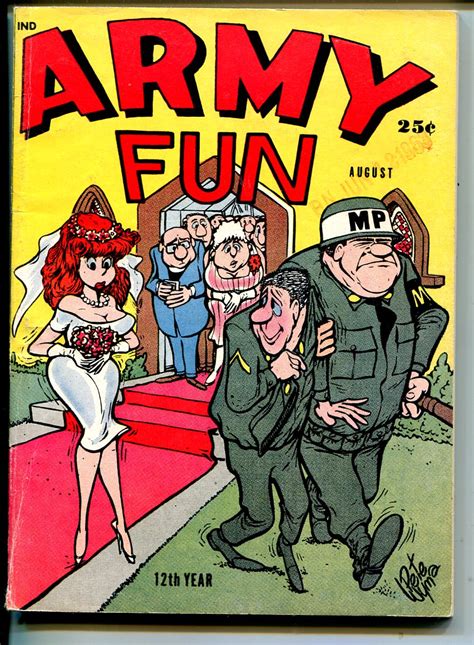 Army Fun 8/1963-Crestwood-military-spicy cartoons-jokes-comics-Wyma-VG/FN: (1963) Revista ...