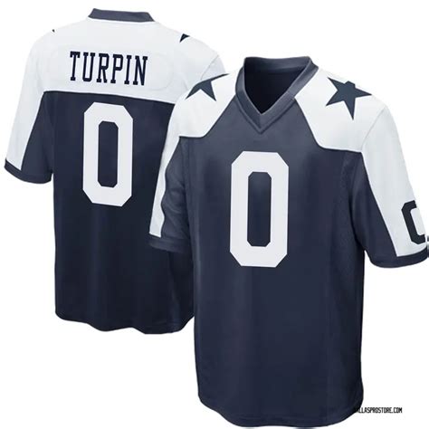 Navy Blue Youth KaVontae Turpin Dallas Cowboys Game Throwback Jersey