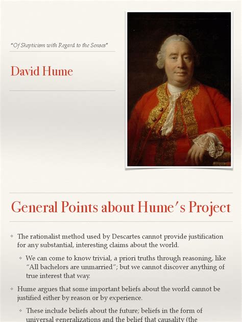 hume-skepticism of the senses | David Hume | Existence | Free 30-day ...