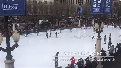 Ice Skating at Millennium Park - YouTube