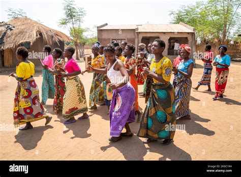 Women in Mgawi Village greet the Countess of Wessex as she meets their ...