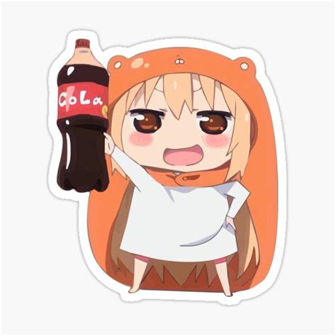 Umaru chan showing of her cola bottle Sticker by hellusinatien | Anime stickers, Kawaii stickers ...