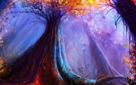 artwork, Fantasy, Magical, Art, Forest, Tree, Landscape, Nature, Autumn ...