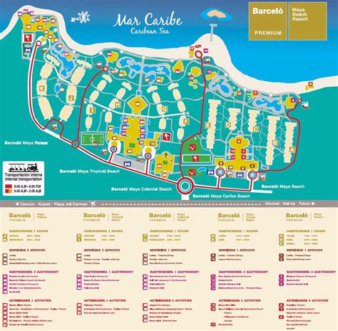 barcelo maya beach resort map | Barcelo maya, Barcelo maya palace, Riviera maya