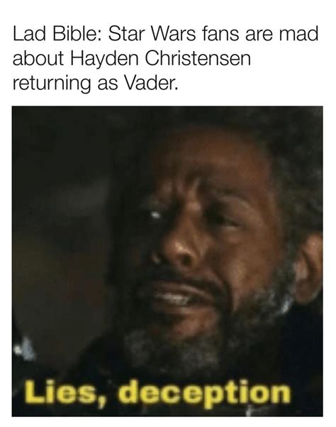 Lad bible 🤦🏾 : r/starwarsmemes