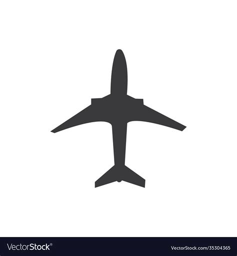 Airplane logo template icon design Royalty Free Vector Image