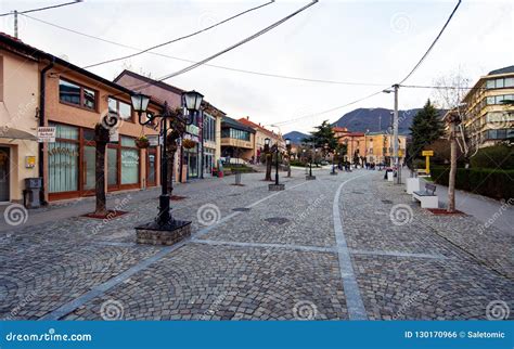 Vranje, Serbia - April 4, 2018: Pedestrian Street in Vranje on a Editorial Photo - Image of city ...